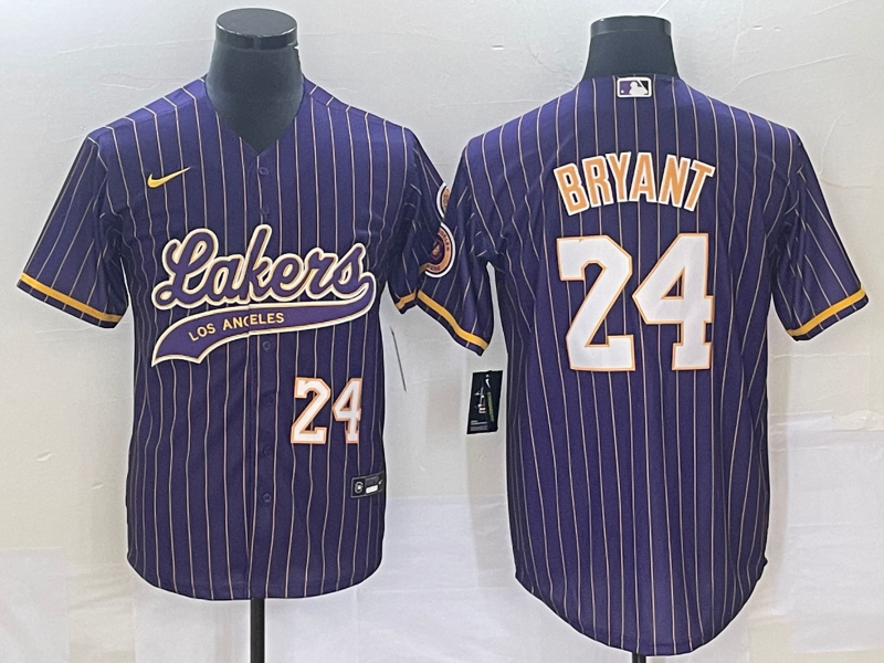 Nike 2023 Men Los Angeles Lakers #24 Bryant purple NBA Jersey style 2->los angeles lakers->NBA Jersey